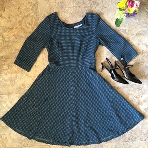 Boden wool polkadot midi dress
